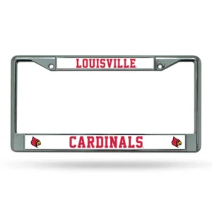 Louisville Cardinals Metal License Plate