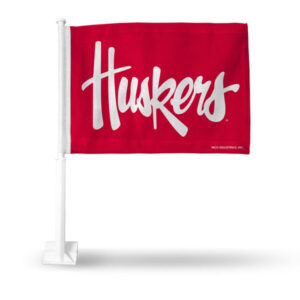 Corhuskers Car Flag