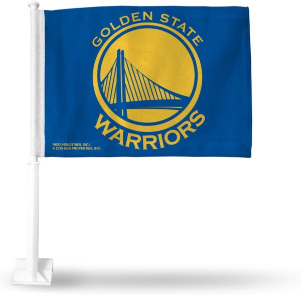 Warriors Car Flag